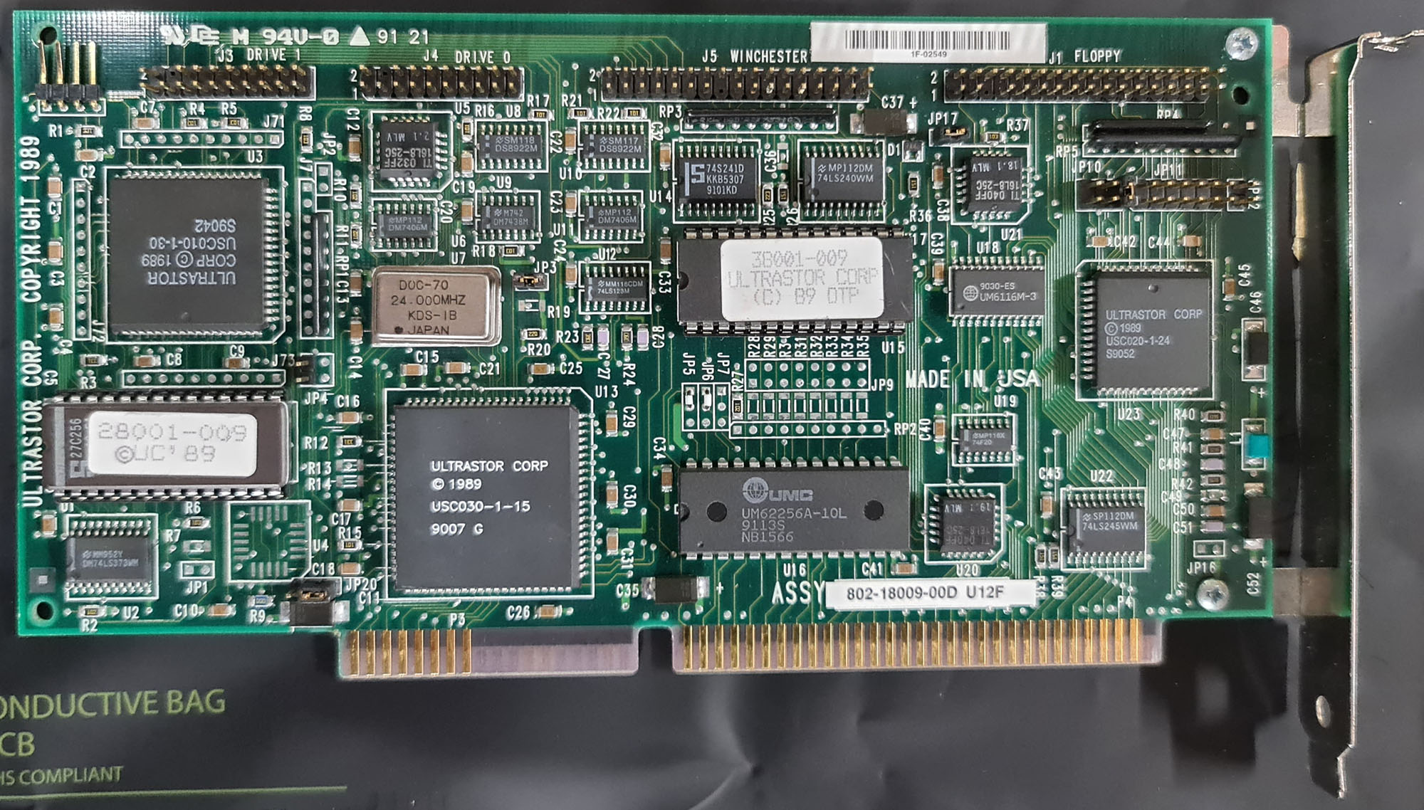 SYP301: card 5 ultrastor 12f esdi controller